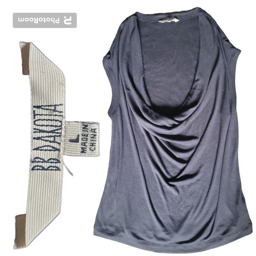 BB DAKOTA Droopy Neck Sleeveless Top - L